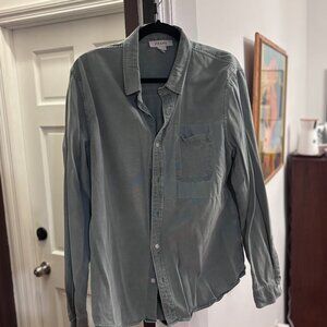 Frame Tonal Blocking Shirt - L - Teal